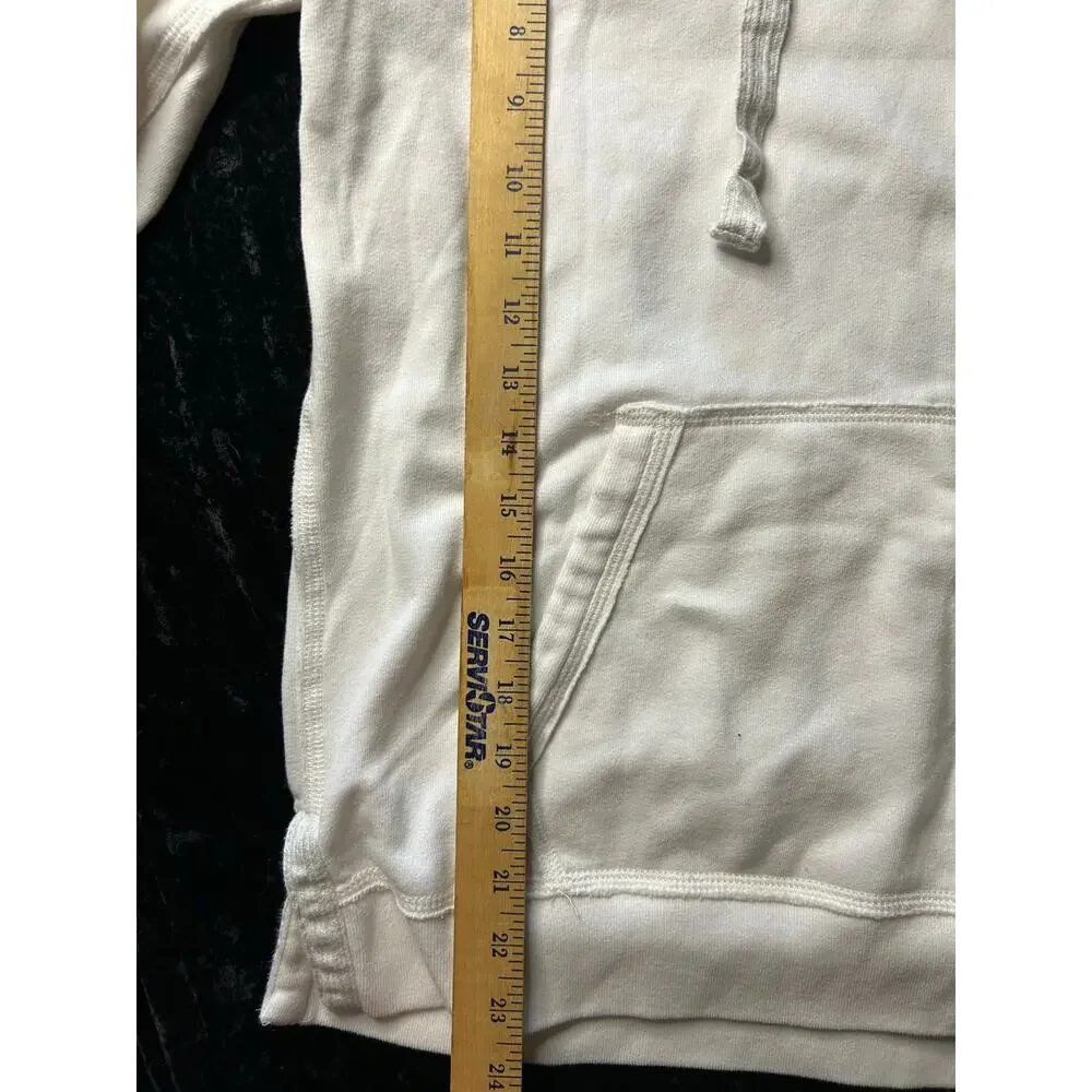 Abercrombie & Fitch Cream Fleece Hoodie Small
